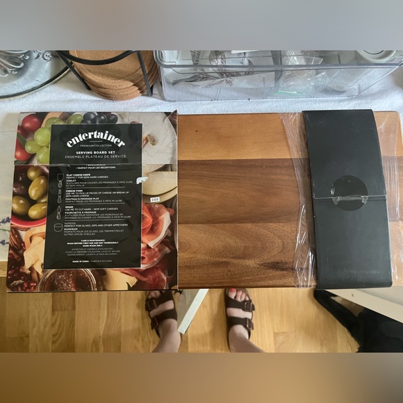 Wooden Cheese Board with Knife Set - Picture 2 of 2